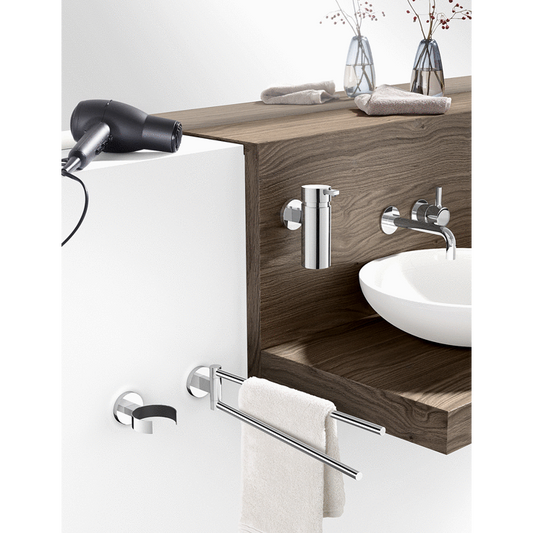 🔄✨ Zack Scala Polished Stainless Steel 46.5cm Swivelling Towel Rail - Premium Rotating Luxury 🇬🇧