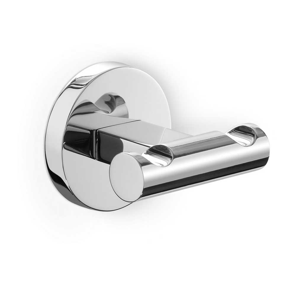 Zack Scala Polished Stainless Steel Double Towel Hook 40063