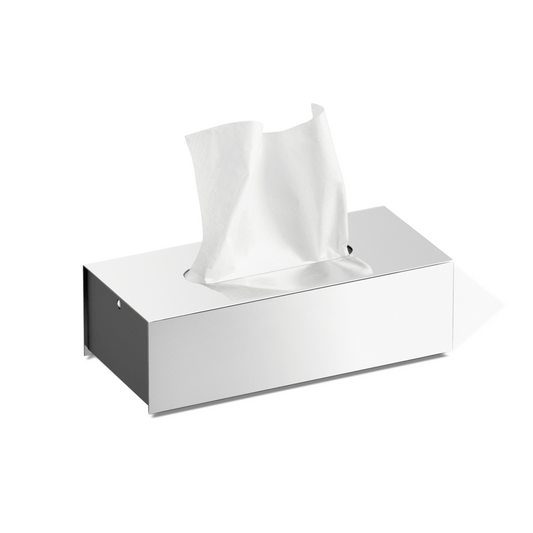 Zack Puro Polished Stainless Steel Tissue Box 40093