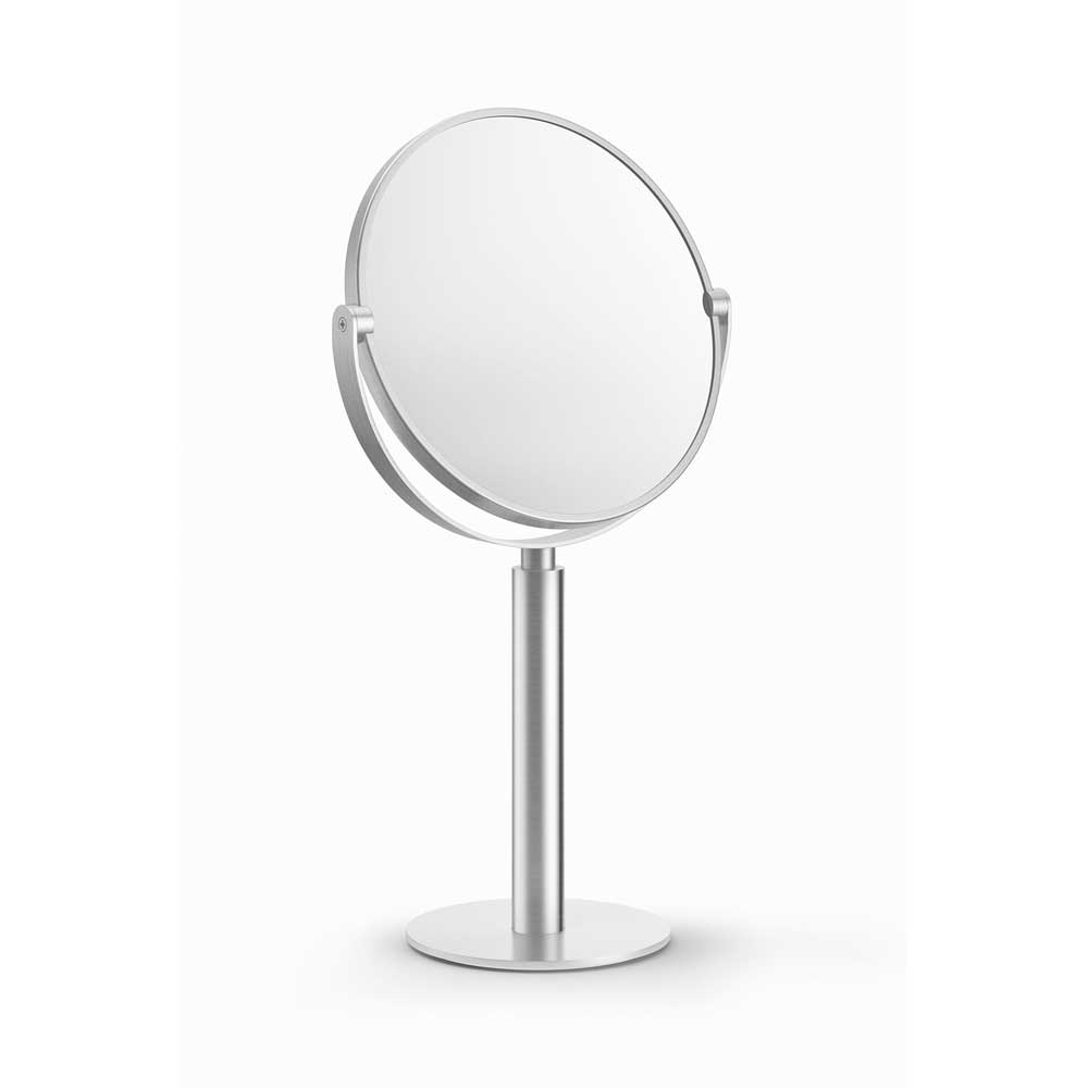 Zack Felice Brushed Stainless Steel Magnifying Mirror 40114