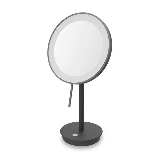 Zack Alona Black Stainless Steel LED Make-up Mirror 40142