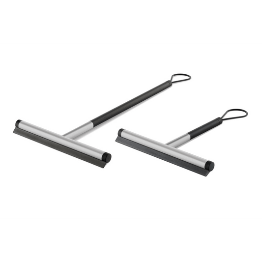 Zack Jaz Brushed Stainless Steel Short Handle Squeegee 40326