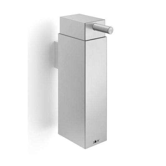 Zack Linea Brushed Stainless Steel Wall Soap Dispenser - Premium Quality Bathroom Accessory