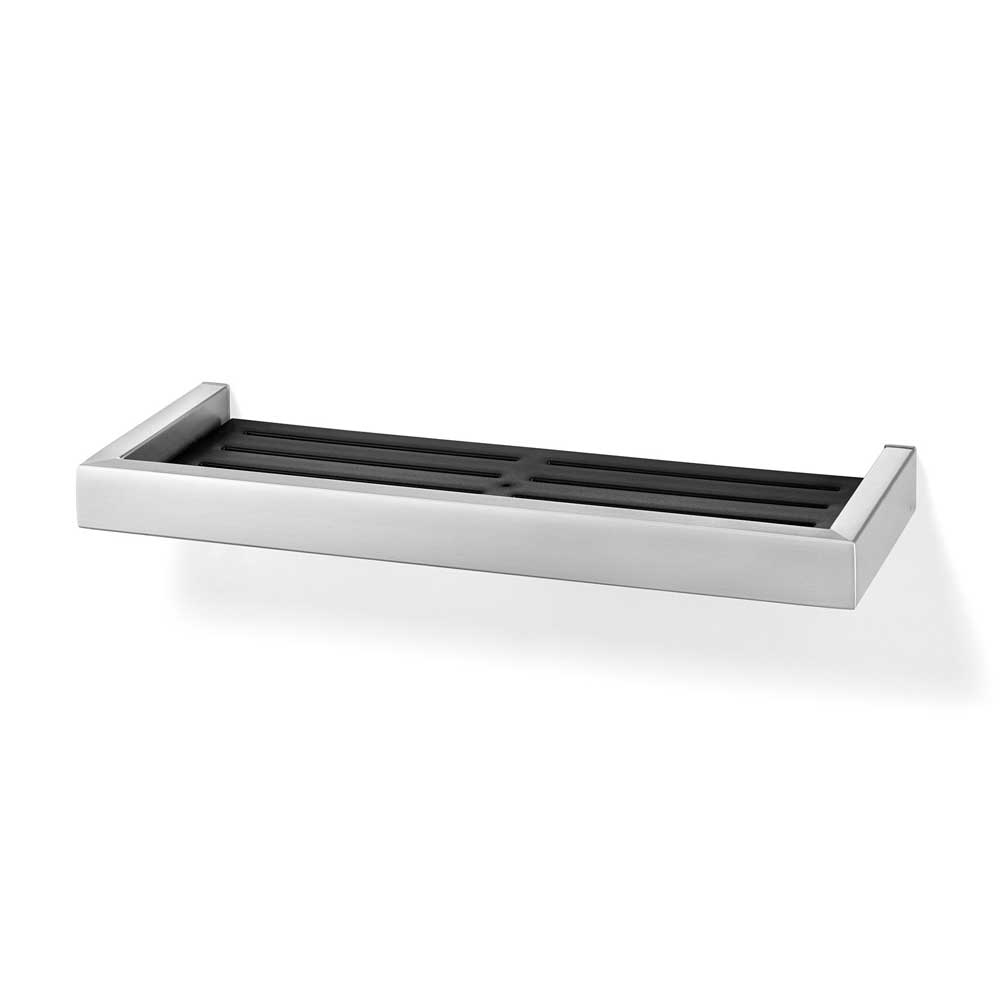 Zack Linea Brushed Stainless Steel 35.2 cm Shower Shelf 40375