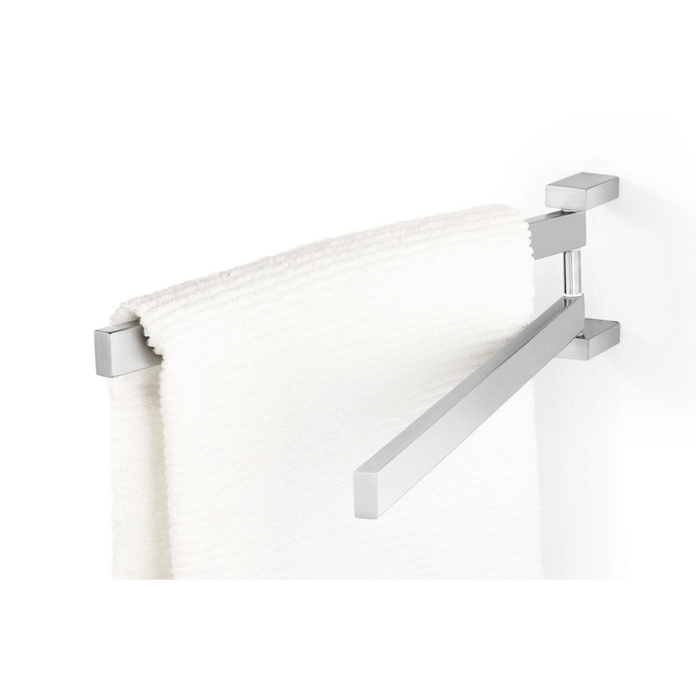 Zack Linea Brushed Stainless Steel 44.5 cm Swivel Towel Rail 40380