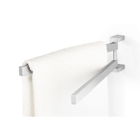 Zack Linea Brushed Stainless Steel 44.5 cm Swivel Towel Rail 40380