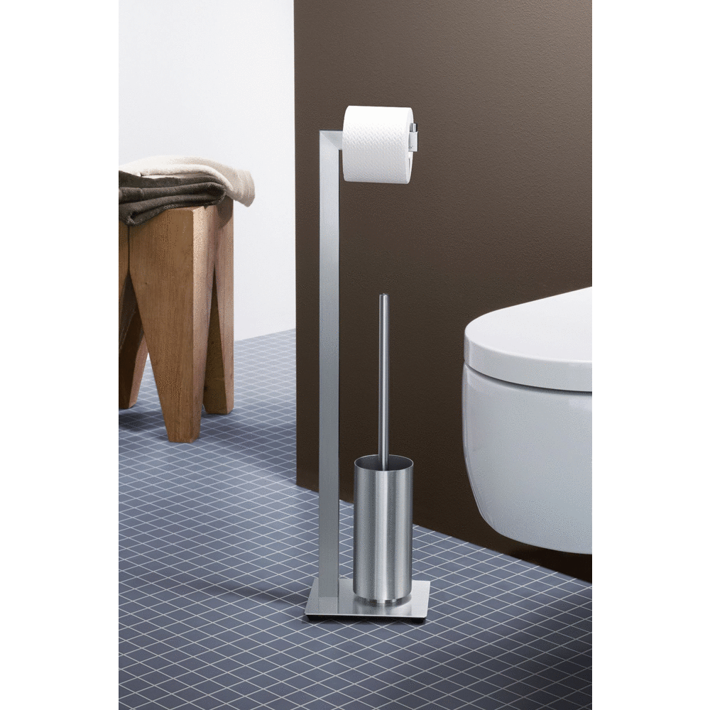 Zack Linea Brushed Stainless Steel Toilet Butler 40382