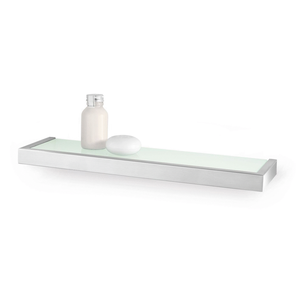 Zack Linea Brushed Stainless Steel 46.5 cm Bathroom Shelf 40384