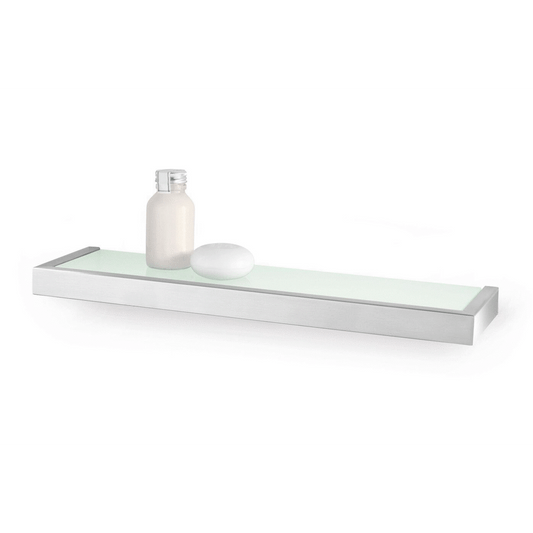 Zack Linea Brushed Stainless Steel 46.5 cm Bathroom Shelf 40384
