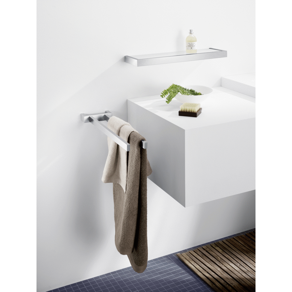 Zack Linea Brushed Stainless Steel 46.5 cm Bathroom Shelf 40384