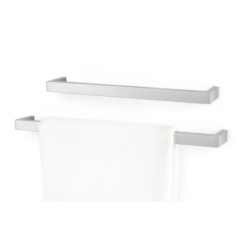 Zack Linea Brushed Stainless Steel 46.5 cm Towel Rail 40387