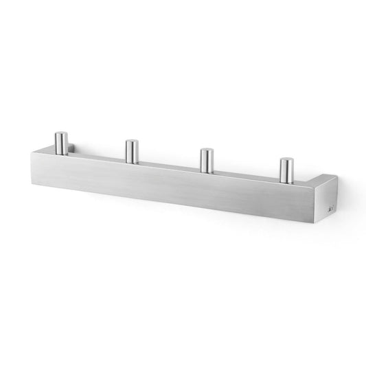 Zack Linea Brushed Stainless Steel Towel Hook Rail 40389