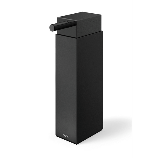 Zack Linea Powder Coated Black Stainless Steel Free Standing Soap Dispenser 40406
