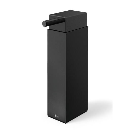 🧼 Zack Linea Premium Black Soap Dispenser - Powder Coated Stainless Steel Free Standing Design ✨
