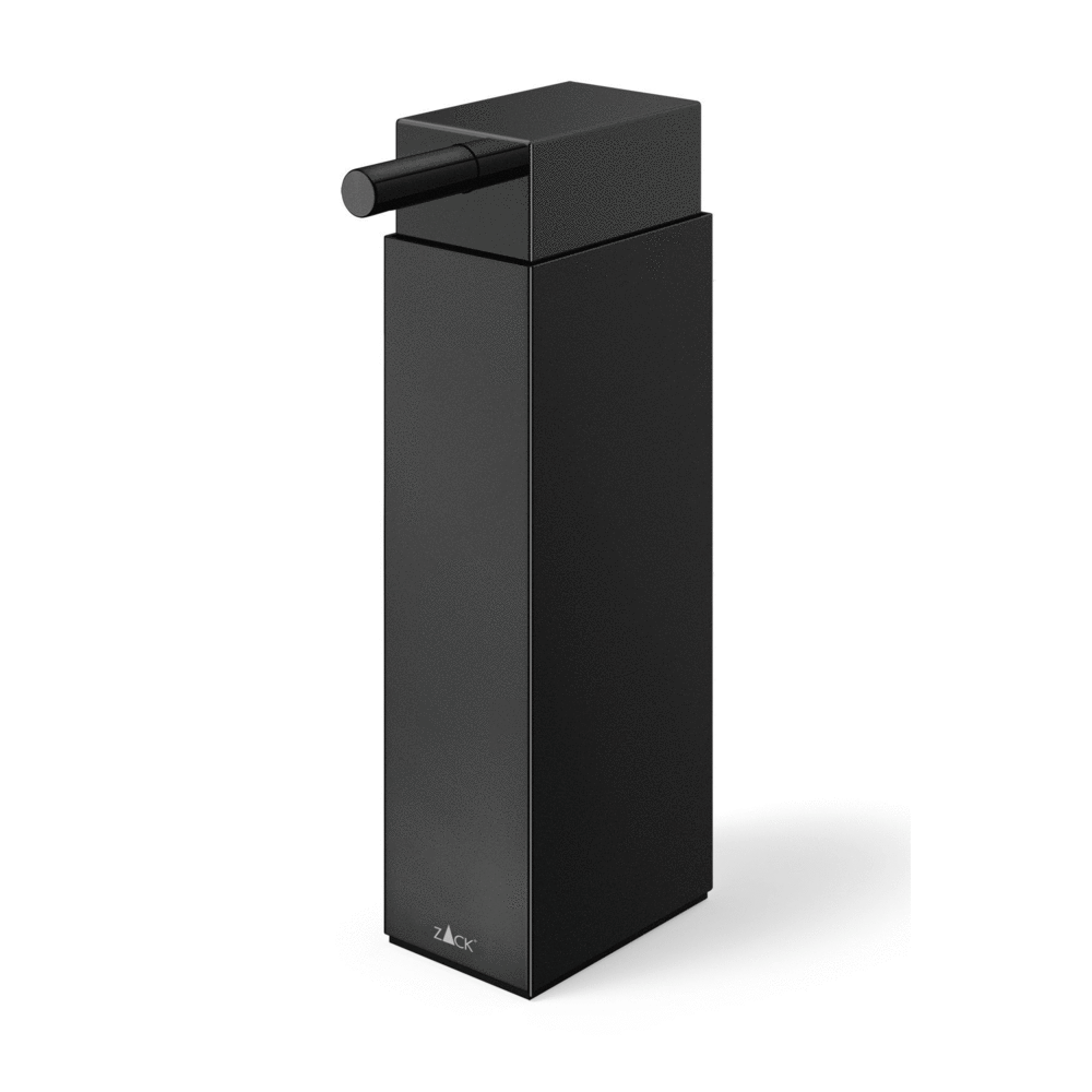 Zack Linea Powder Coated Black Stainless Steel Free Standing Soap Dispenser 40406