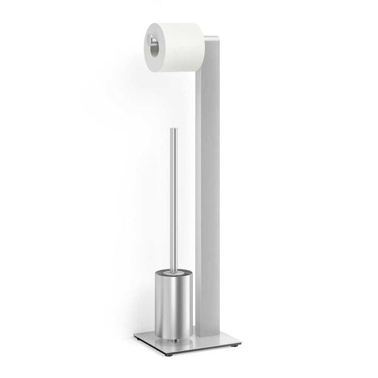 Zack Atore Brushed Stainless Steel Toilet Butler 40417
