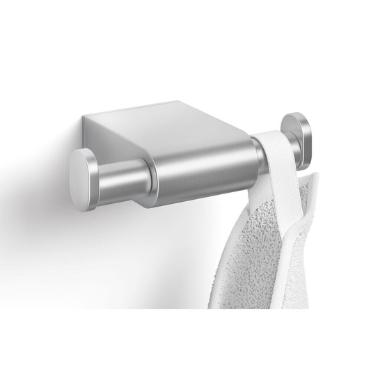 Zack Atore Brushed Stainless Steel Double Towel Hook 40420