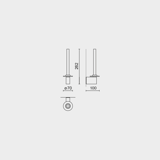 Zack Atore Polished Stainless Steel Spare Toilet Roll Holder 40450