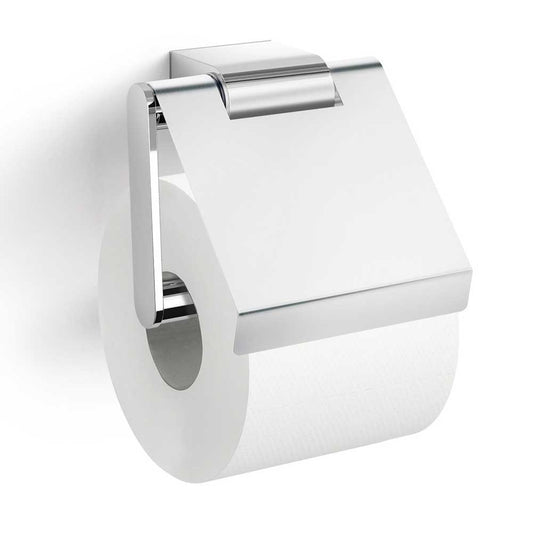 Zack Atore Polished Stainless Steel Toilet Roll Holder with Flap 40453