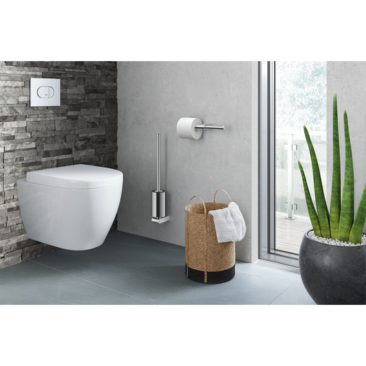 Zack Atore Polished Stainless Steel Wall Toilet Brush 40454