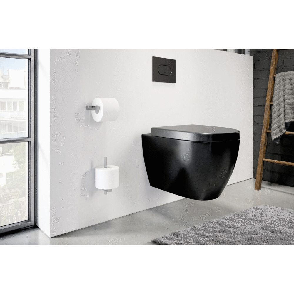 Zack Carvo Brushed Stainless Steel Spare Toilet Roll Holder 40481
