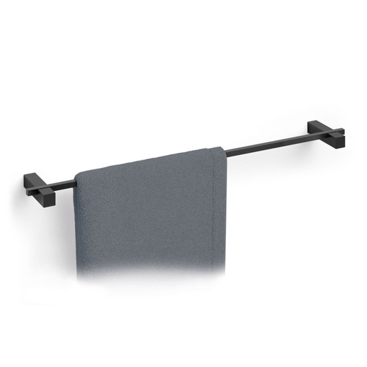Zack Carvo Powder Coated Black Stainless Steel 65.8 cm Towel Rail 40502
