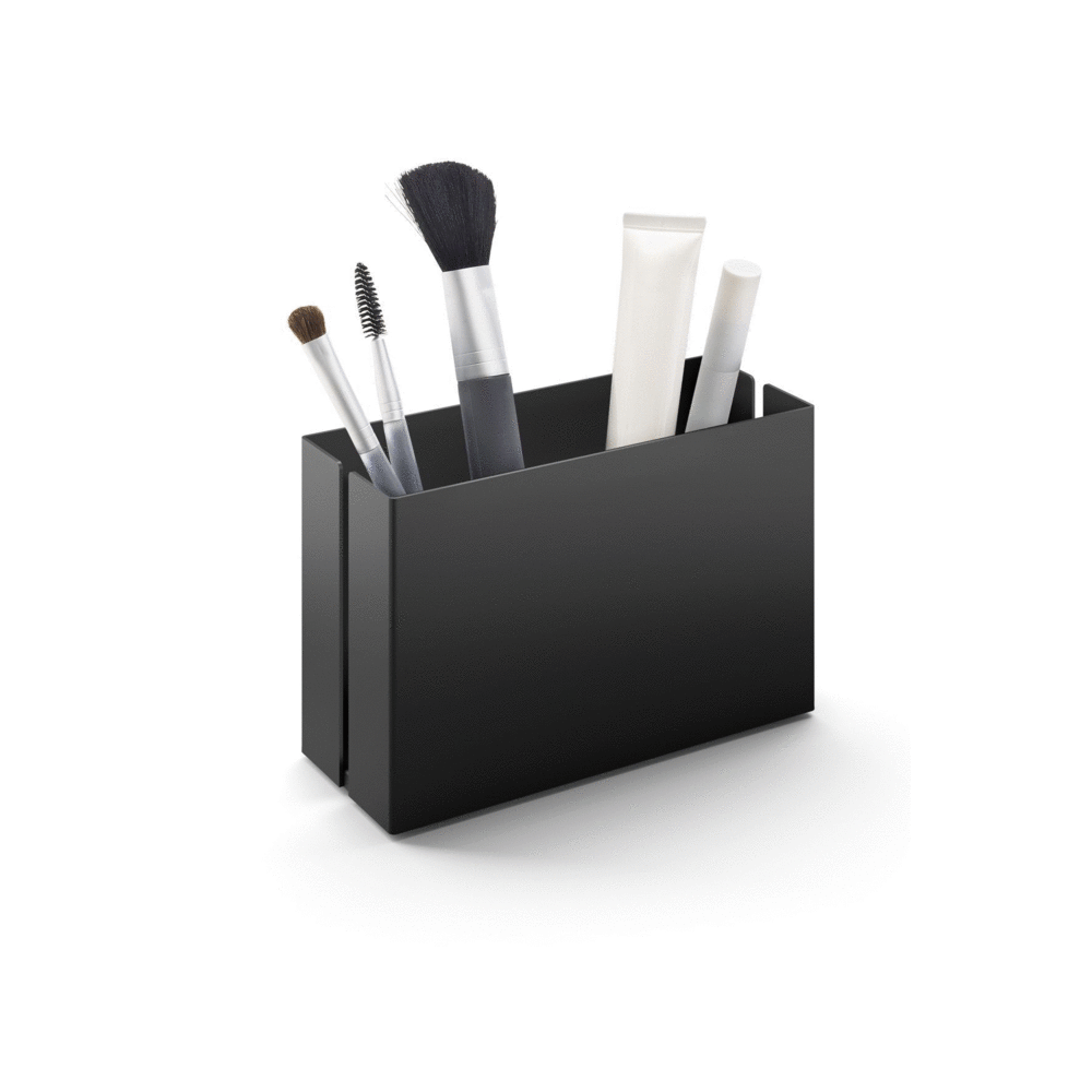 Zack Potes 15 cm Black Stainless Steel Makeup Utensil Box 40535