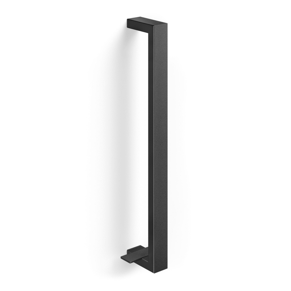 Zack Linea Black Stainless Steel 40 cm Guest Towel Holder 40598