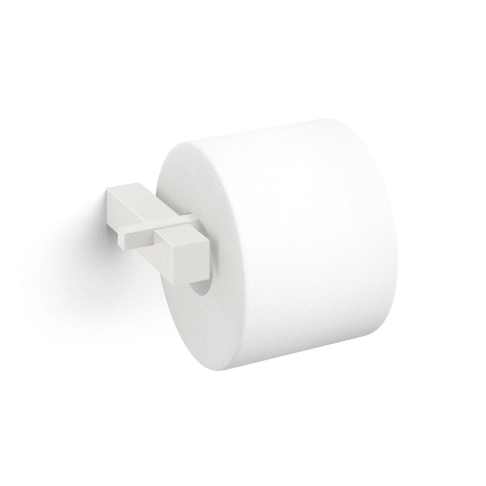 Zack Carvo White Stainless Steel Toilet Roll Holder 40810