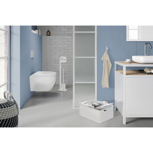 Zack Carvo White Stainless Steel Single Towel Hook 40813