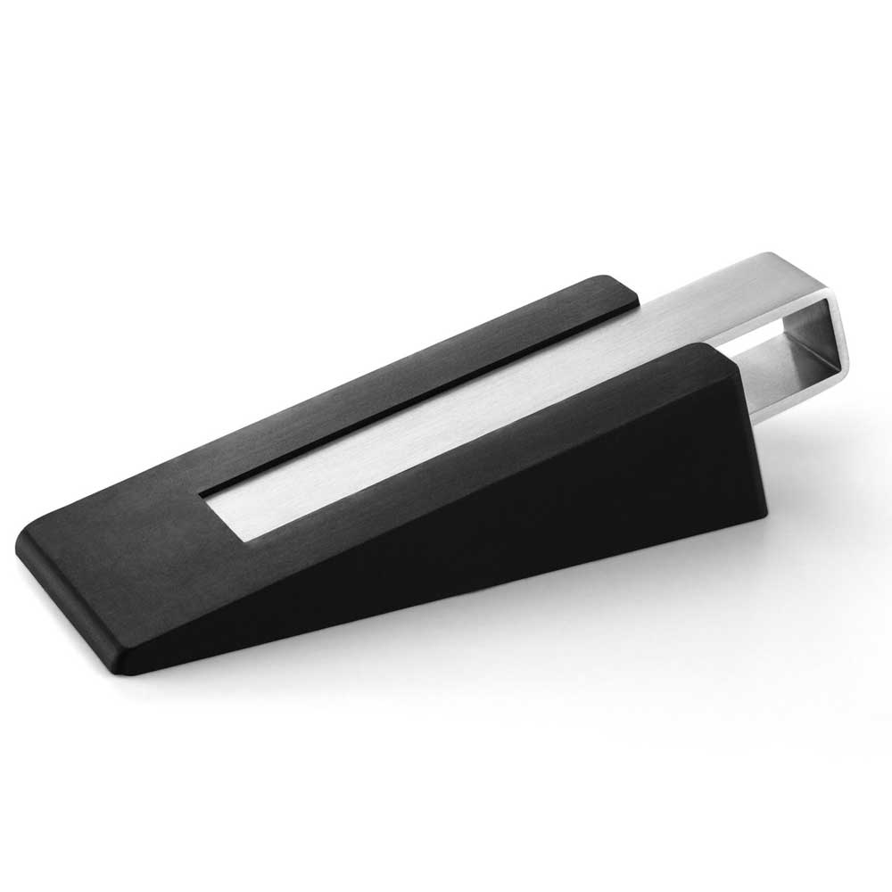 Zack Casa Brushed Stainless Steel Door Wedge 50601