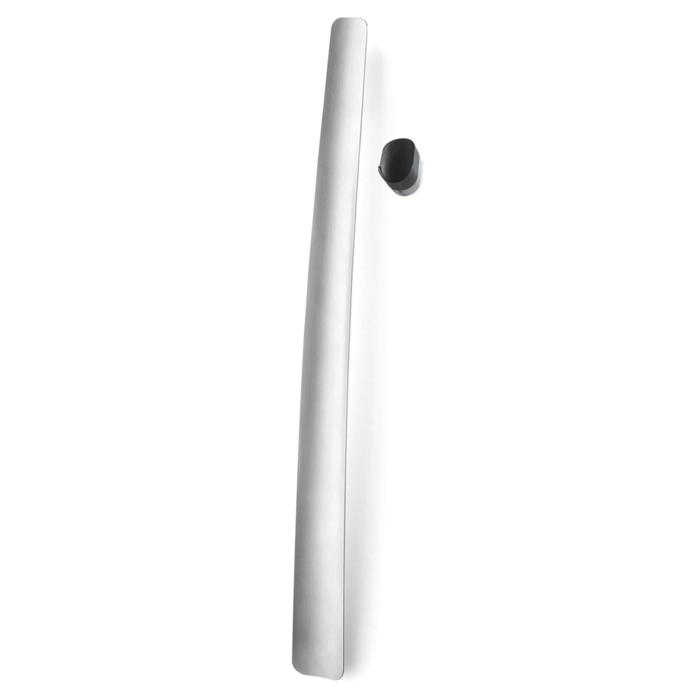 Zack Calzo Premium Brushed Steel Shoe Horn - Wall Mounted 55cm