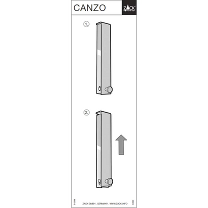 Zack Canzo Brushed Stainless Steel Wall Coat Hanger 50680
