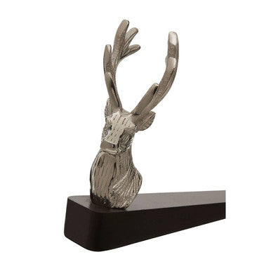 Stag Nickel Finish Decorative Door Stop