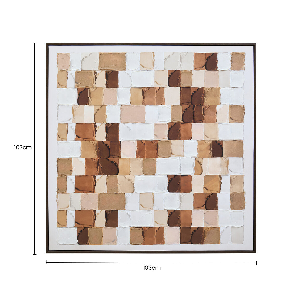 Astratto Neutral Textured Wall Art, 122.6 x 82.6 cm