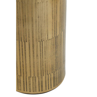 Close-up detail of the pump head on the Allegra Gold Line Effect Soap Dispenser