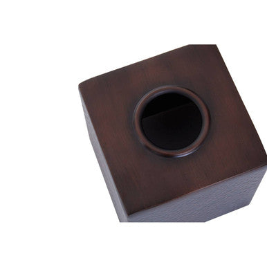 Allegra Bronze Hammered Aluminium Tissue Box 13 cm