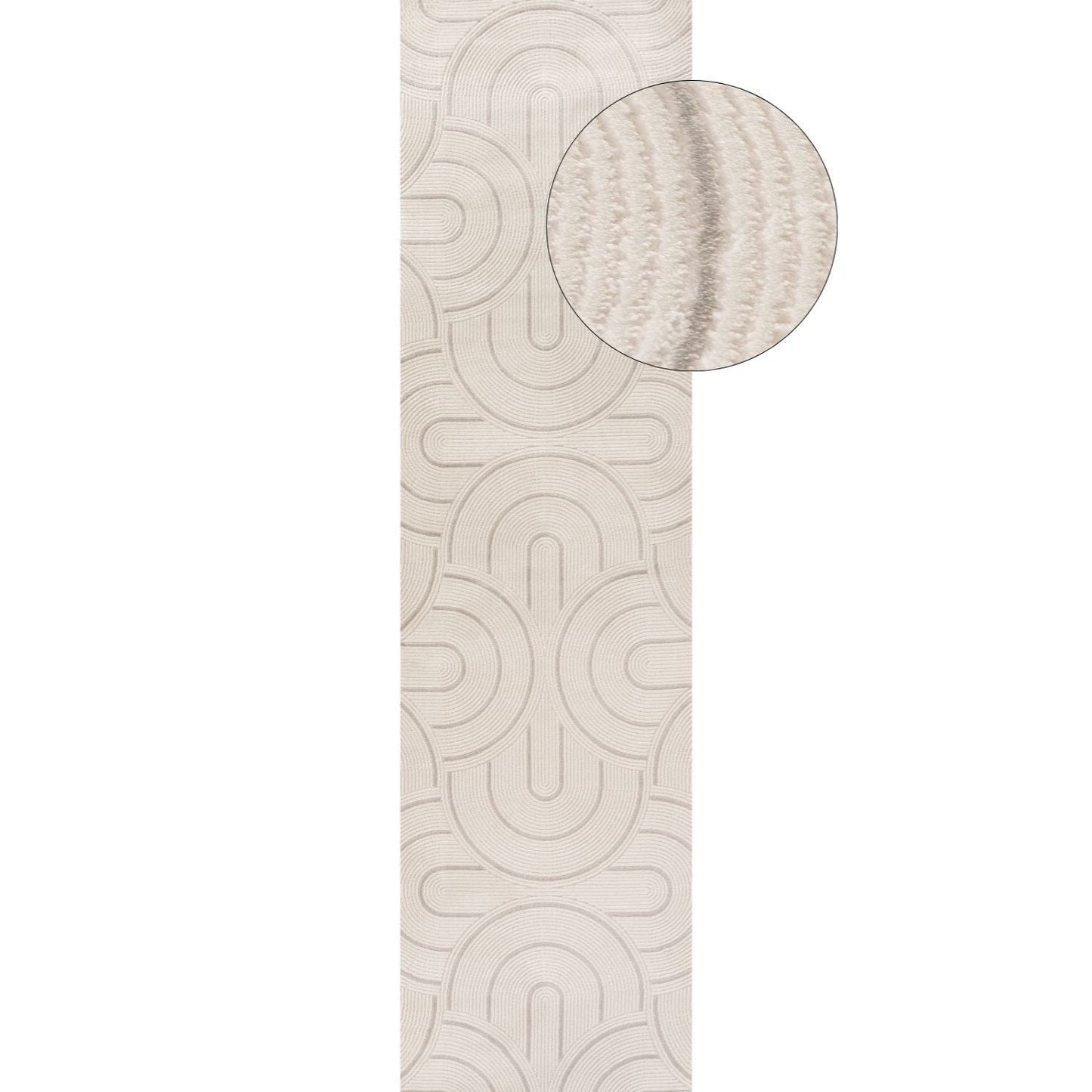 Carmel Cream-Grey Geometric Rug | 6070