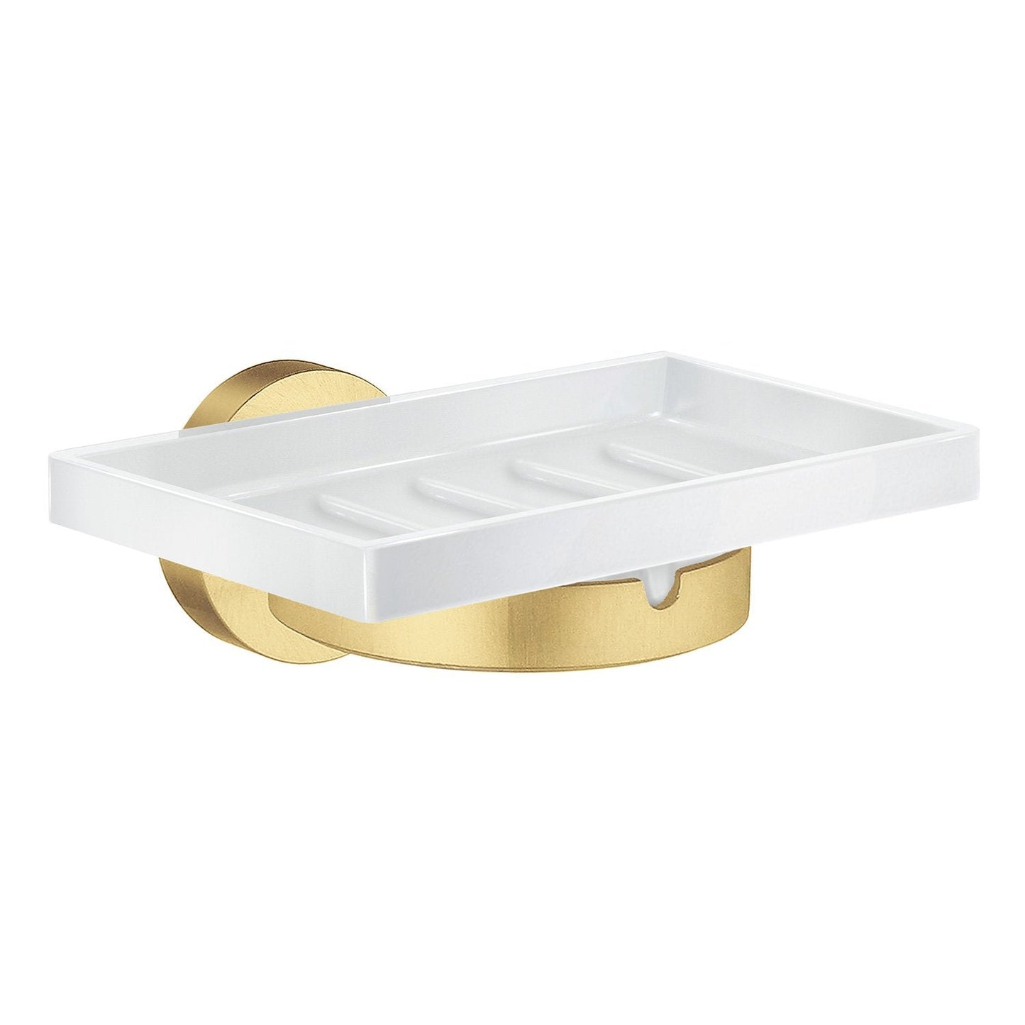 Smedbo Home Wall Soap Dish HV342P Brushed Brass & Porcelain
