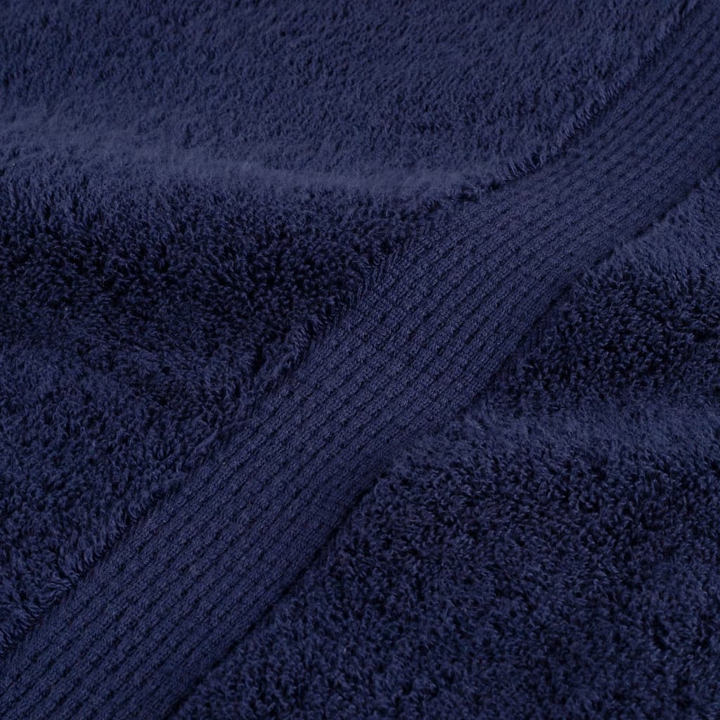 🏆 Premium Luxury Towels SOLUND 2pcs Navy Blue 100x200cm 600gsm ✨ Ultra-Soft Egyptian Cotton Bath Towels