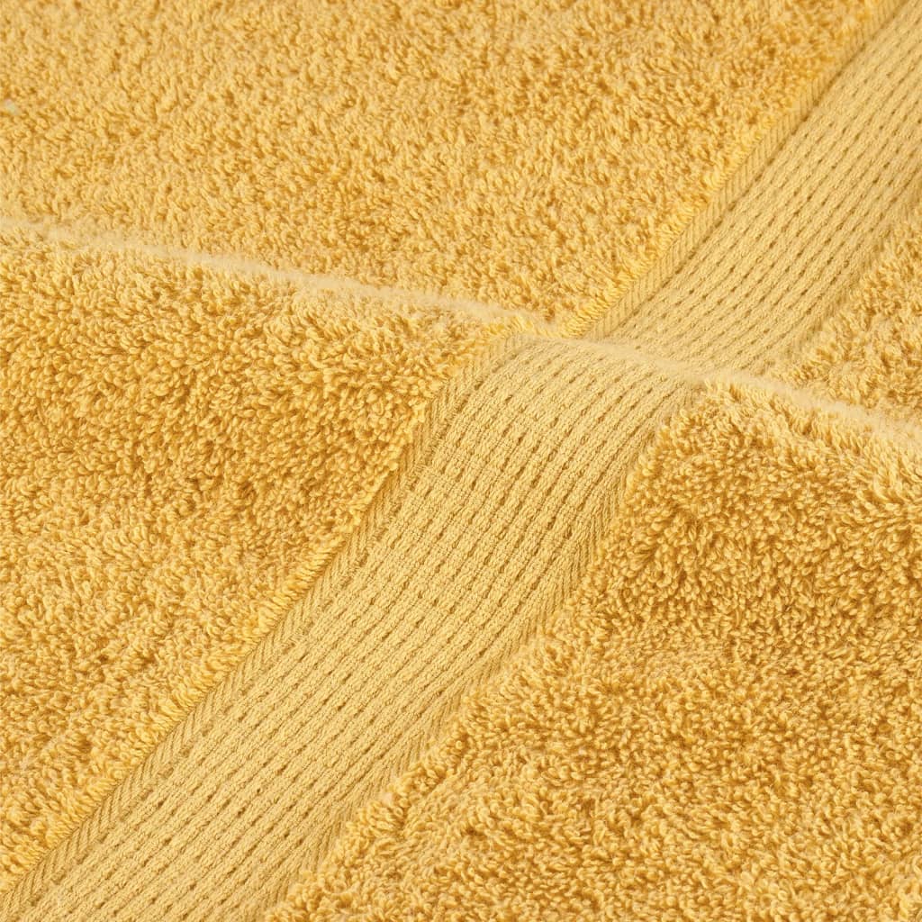 🏆 Premium Luxury Towels SOLUND 4pcs Gold 100x200cm 600gsm ✨ Ultra-Soft Egyptian Cotton Bath Towels