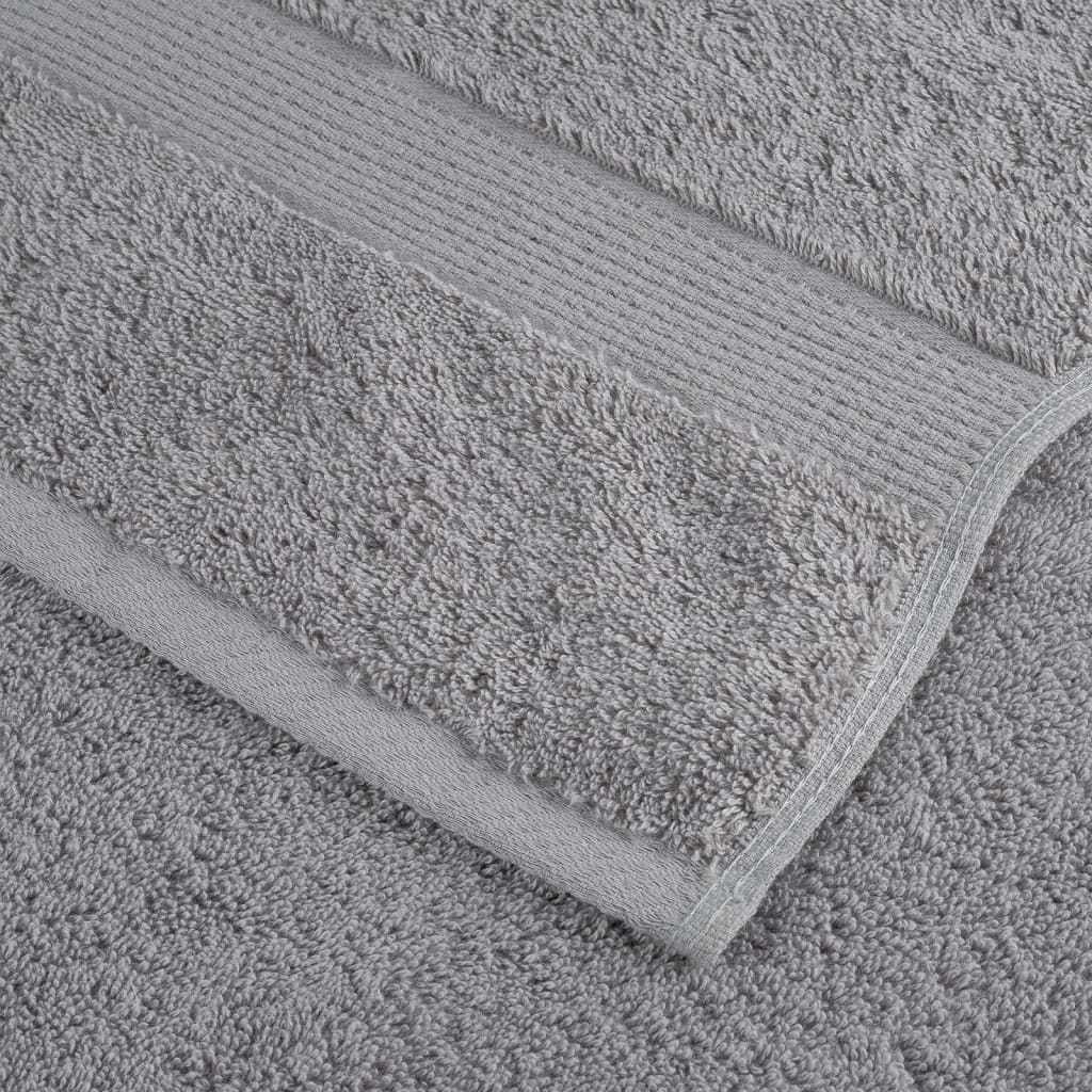 🏆 Premium Luxury Towels SOLUND 2pcs Grey 100x200cm 600gsm ✨ Ultra-Soft Egyptian Cotton Bath Towels