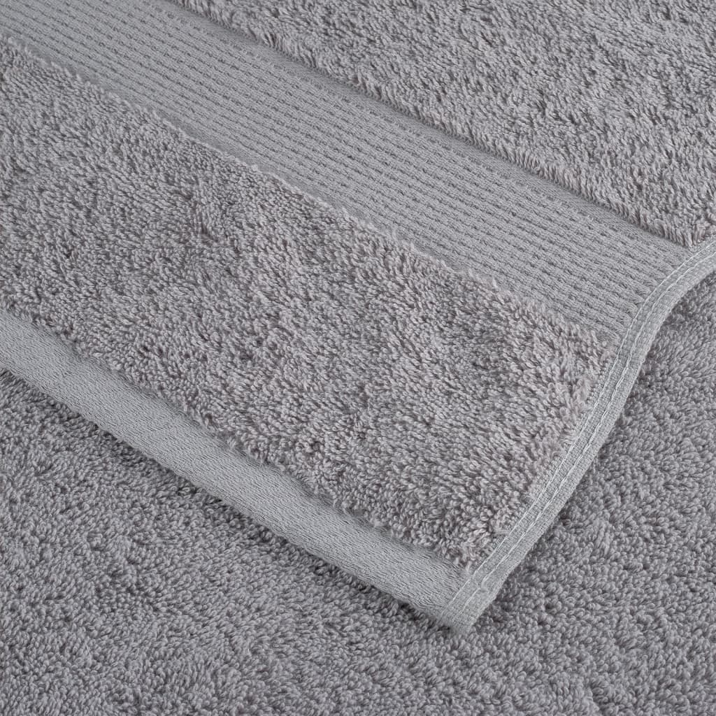 🏆 Premium Luxury Towels SOLUND 4pcs Grey 100x200cm 600gsm ✨ Ultra-Soft Egyptian Cotton Bath Towels