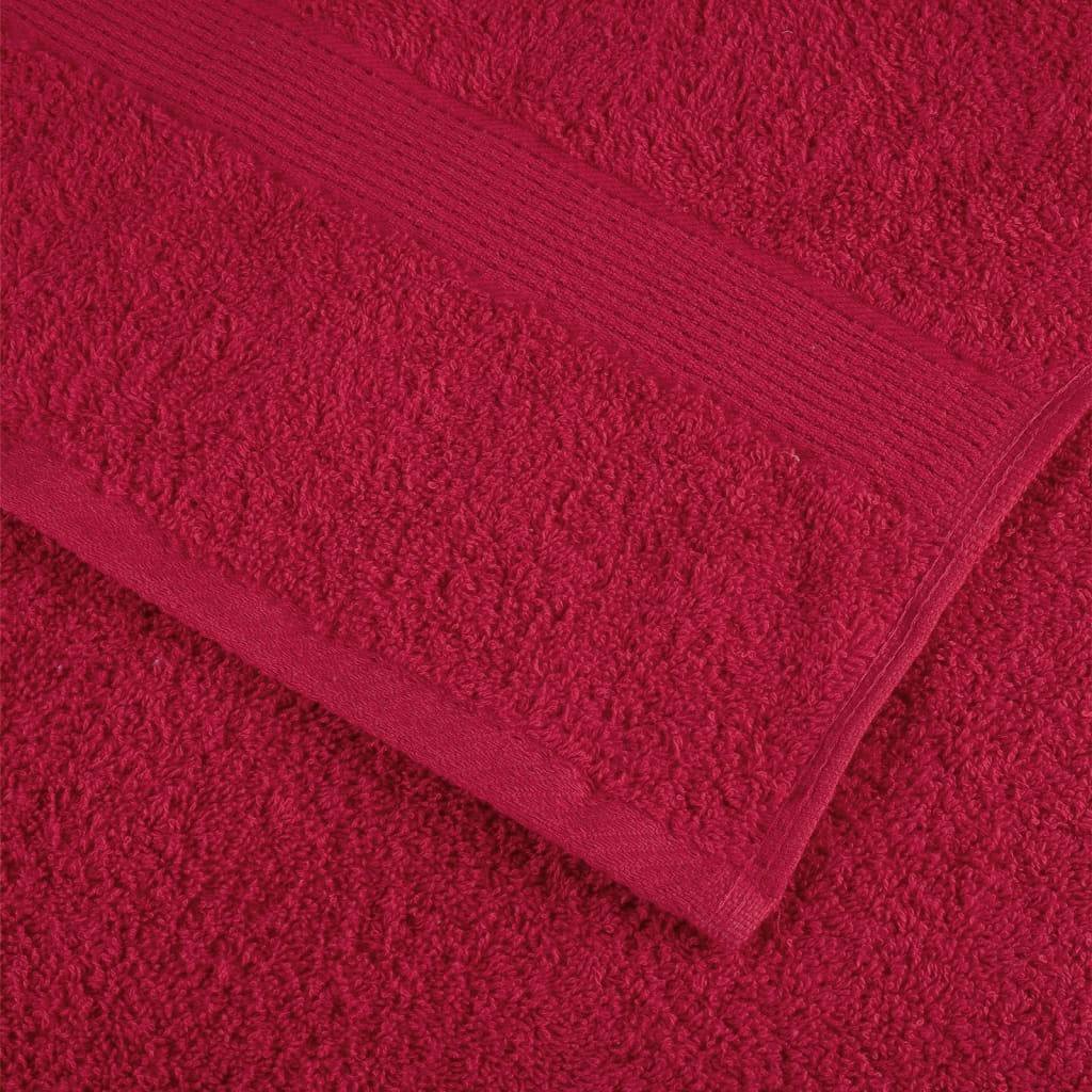 🏆 Premium Luxury Towels SOLUND 4pcs Red 100x200cm 600gsm ✨ Ultra-Soft Egyptian Cotton Bath Towels