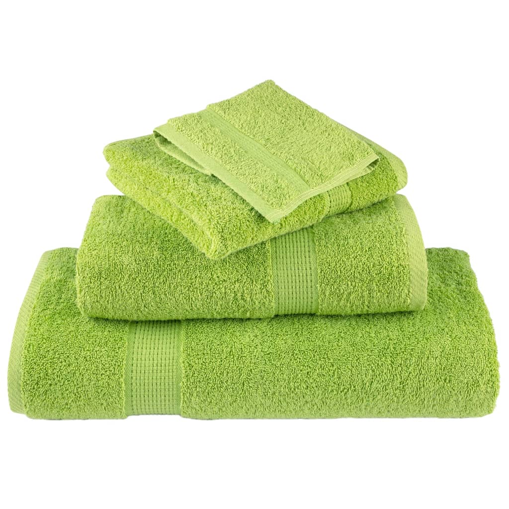 🏆 Premium Luxury Towels SOLUND 2pcs Apple Green 100x200cm 600gsm ✨ Ultra-Soft Egyptian Cotton Bath Towels