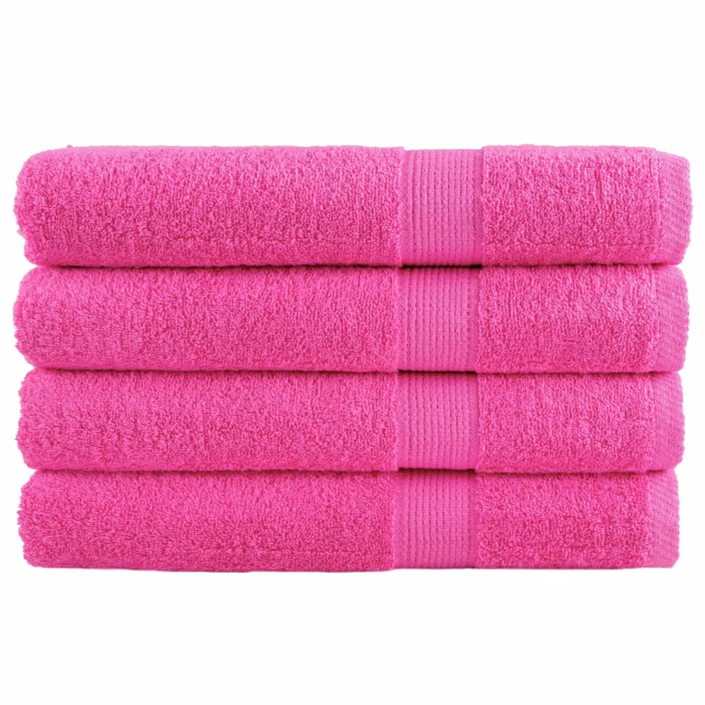 🏆 Premium Luxury Towels SOLUND 4pcs Pink 100x200cm 600gsm ✨ Ultra-Soft Egyptian Cotton Bath Towels
