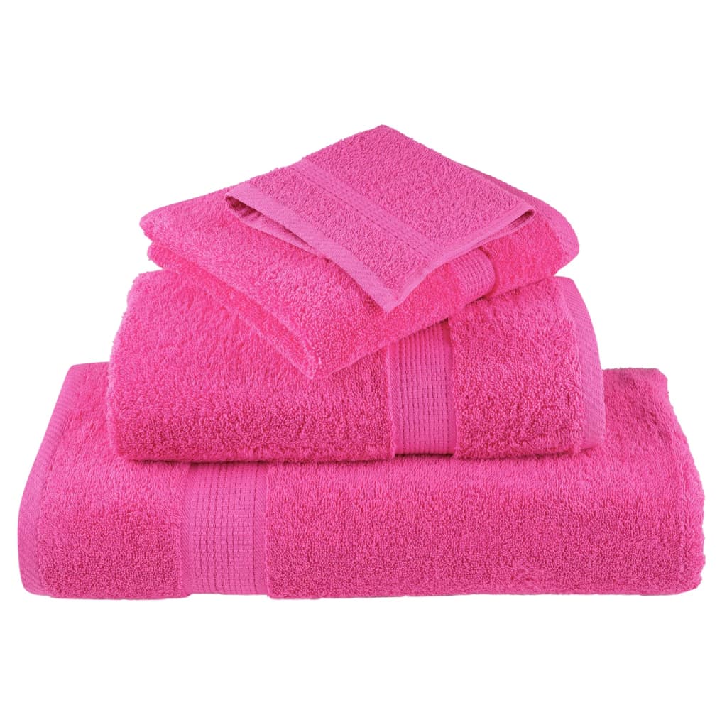 🏆 Premium Luxury Towels SOLUND 4pcs Pink 100x200cm 600gsm ✨ Ultra-Soft Egyptian Cotton Bath Towels