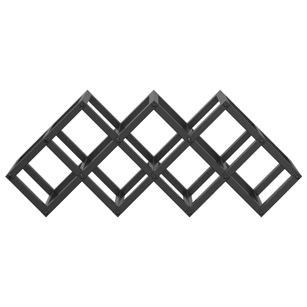 Wine Rack for 9 Bottles - 63 x 16.5 x 25 cm - Powder-coated Steel
