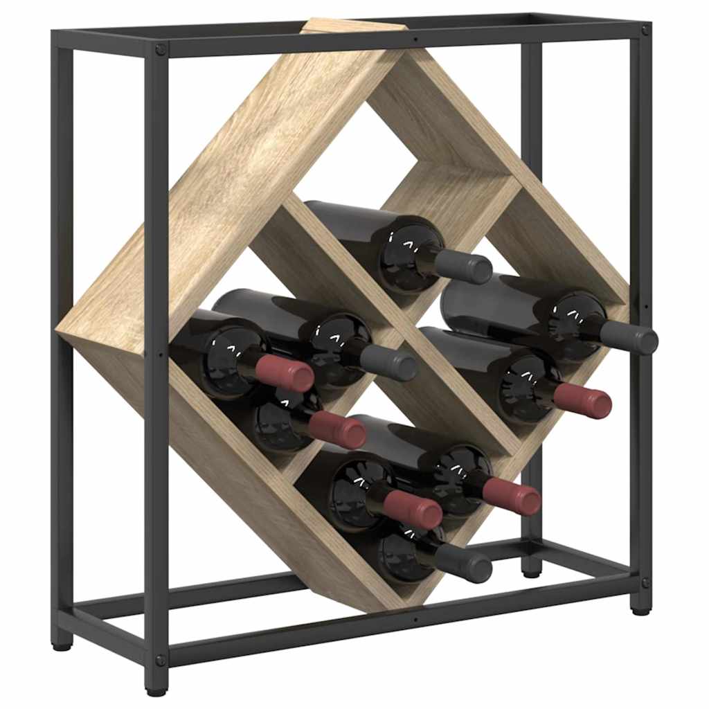 Wine Rack Sonoma Oak 51x18x52,5 cm Engineered Wood
