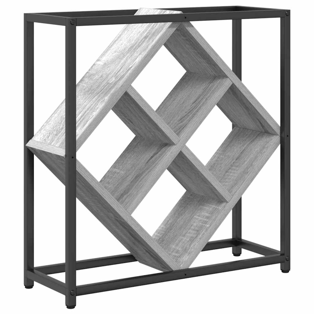 Wine Rack Grey Sonoma 51x18x52,5 cm Engineered Wood